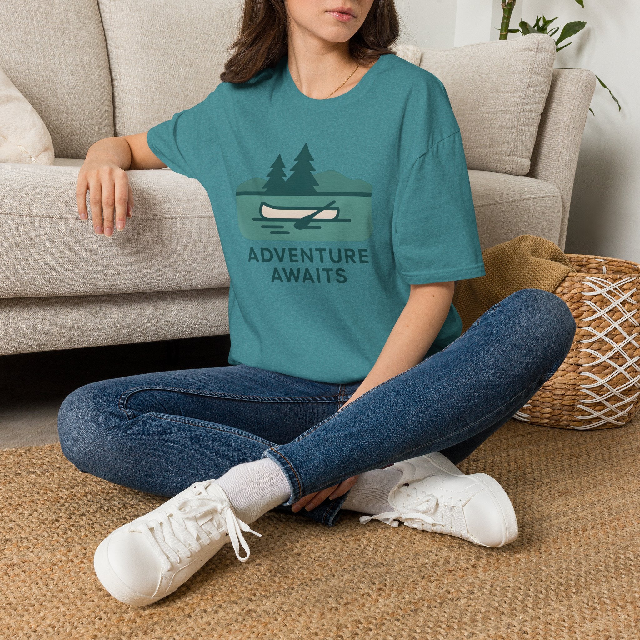 Adventure Awaits Canoe T-Shirt