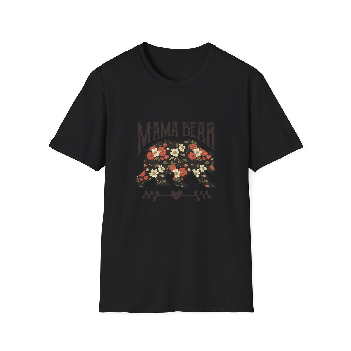 Mama Bear Floral T-Shirt — Vintage Floral Mom Tee