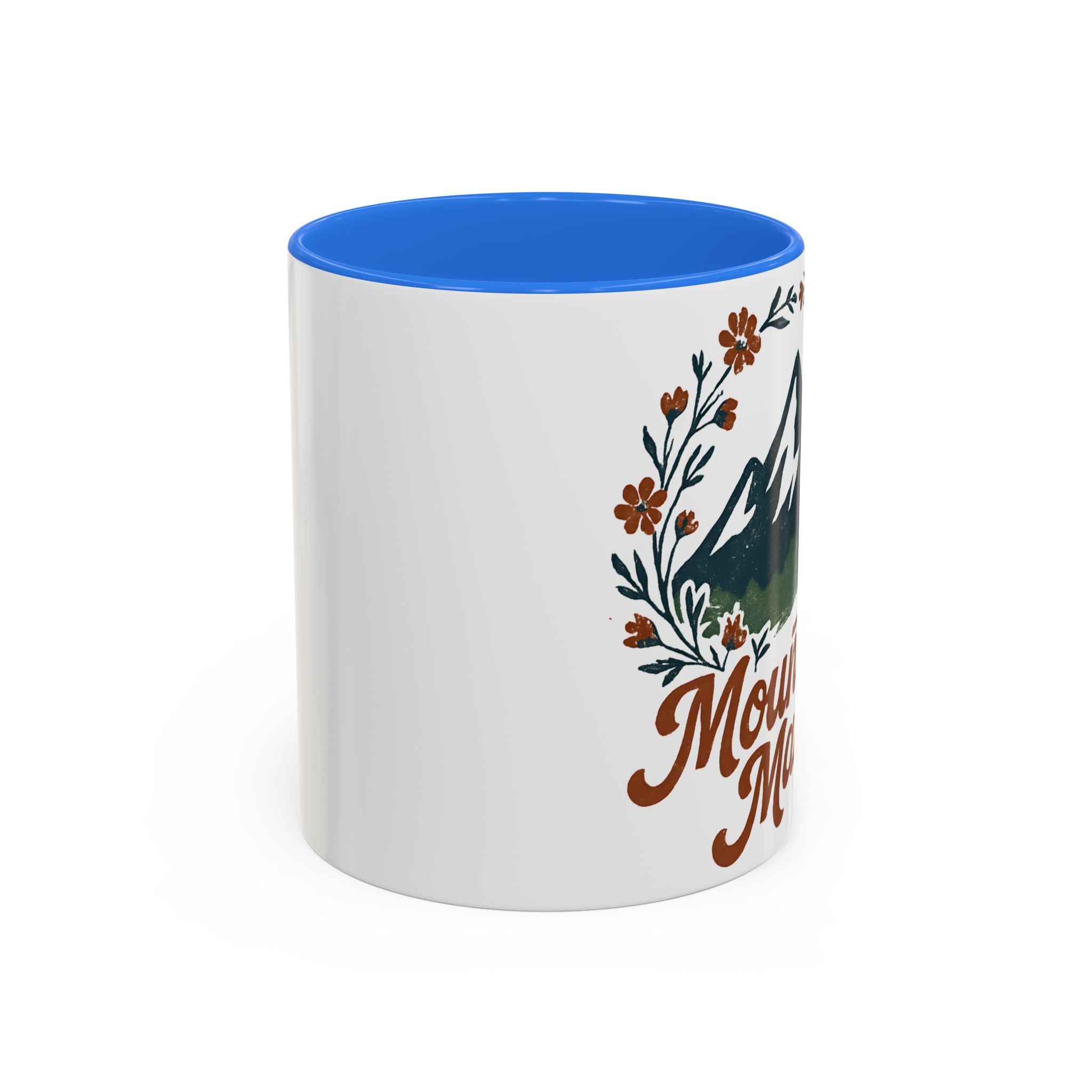 Mountain Mama Coffee Mug — 11oz & 15oz Floral Mountain Ceramic Mug