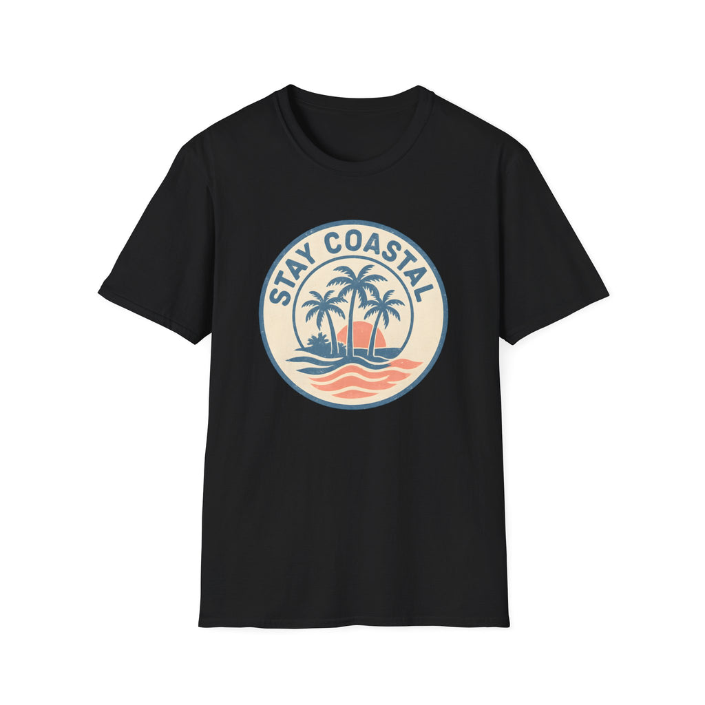 Stay Coastal T-Shirt — Vintage Palm Beach Sunset Tee