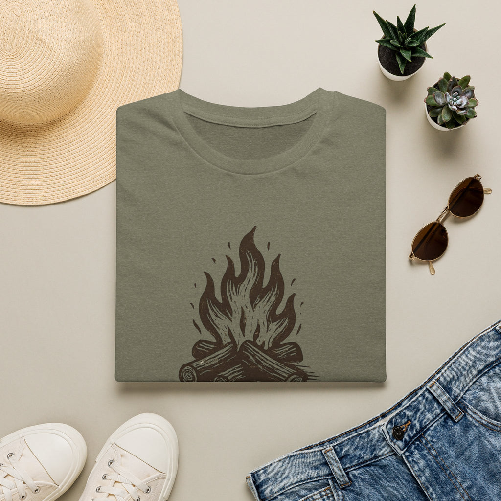 Campfire Graphic T-Shirt — "Home Is Where the Campfire Is" Outdoor Tee