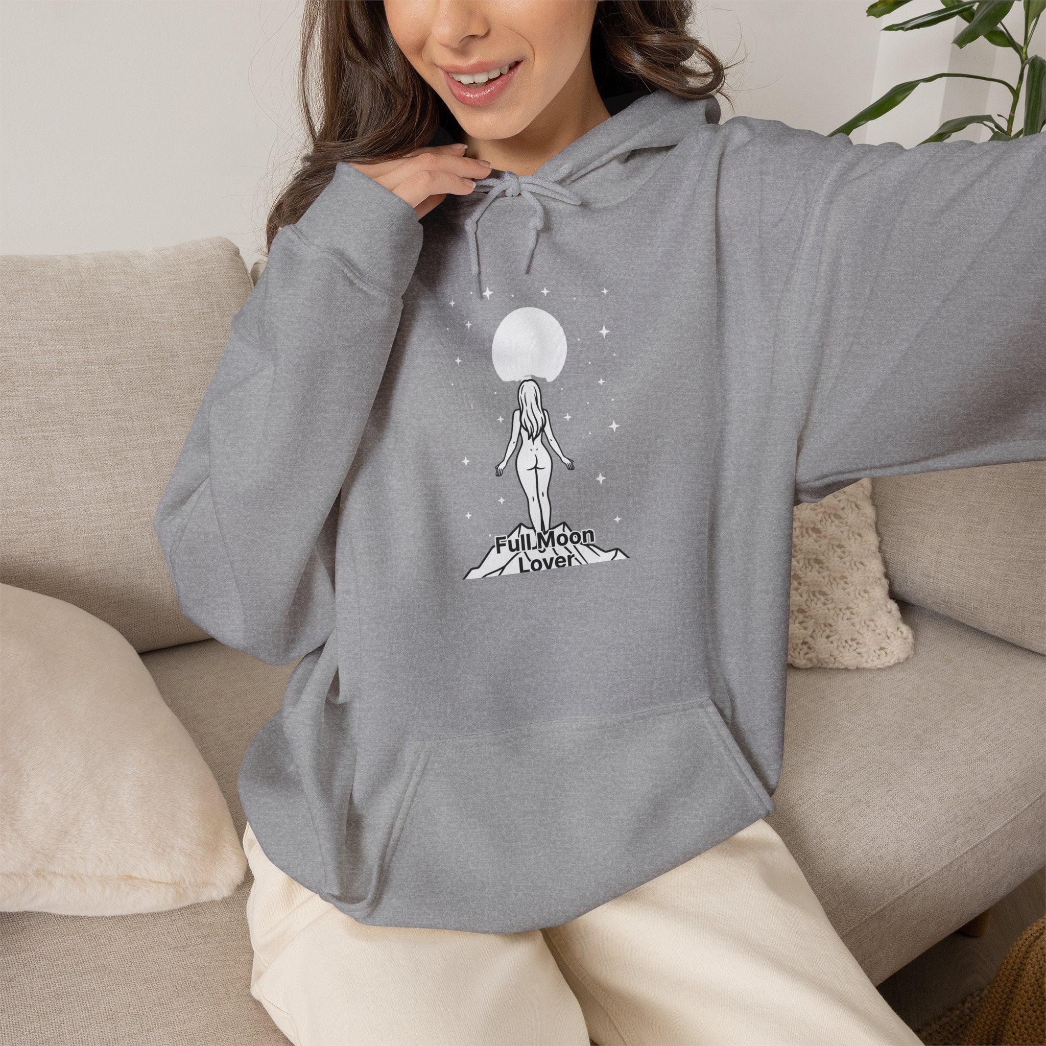 Moon Goddess T-Shirt — Celestial 'Moon Lover' Graphic Tee