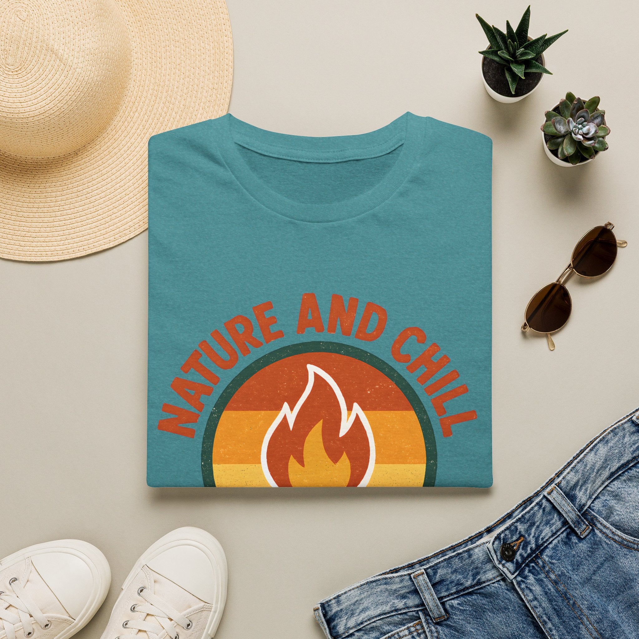 Nature and Chill Campfire T-Shirt