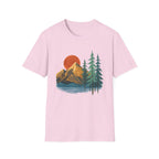 Mountain Sunset T-Shirt — Vintage Pine Forest Graphic