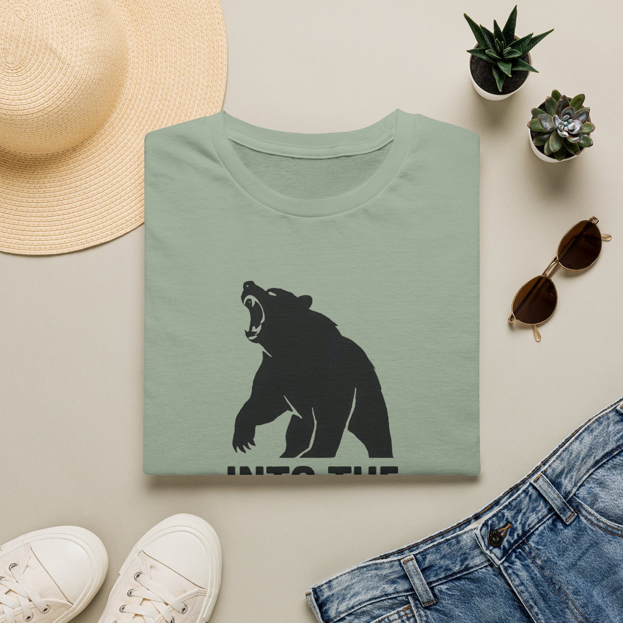 Into The Wild Bear T-Shirt — Outdoor Adventure Graphic Tee