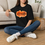 Autumn Lake Reflection T-Shirt — Orange Fall Trees Graphic Tee