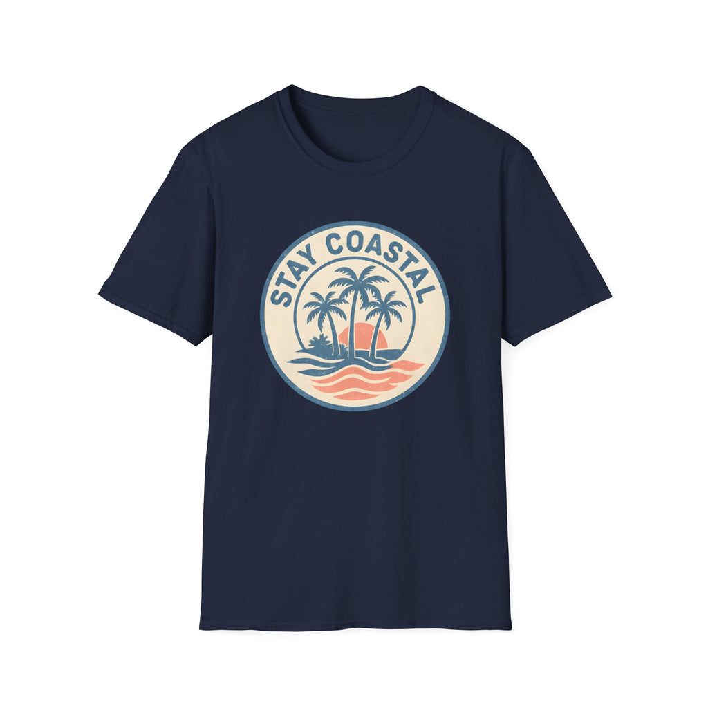 Stay Coastal T-Shirt — Vintage Palm Beach Sunset Tee