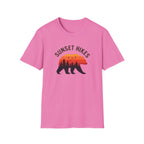 Sunset Hikes T-Shirt — Bear Silhouette Mountain Sunset Tee