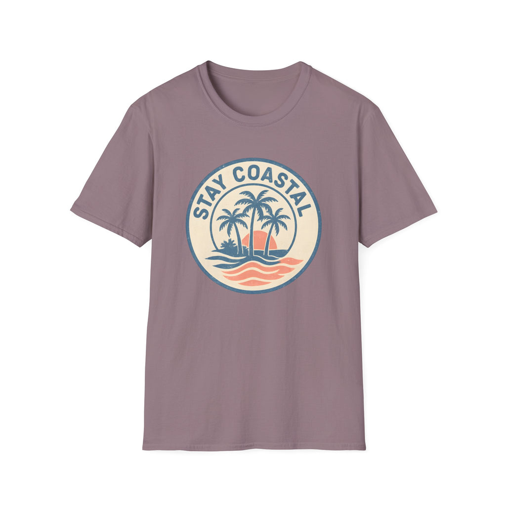 Stay Coastal T-Shirt — Vintage Palm Beach Sunset Tee