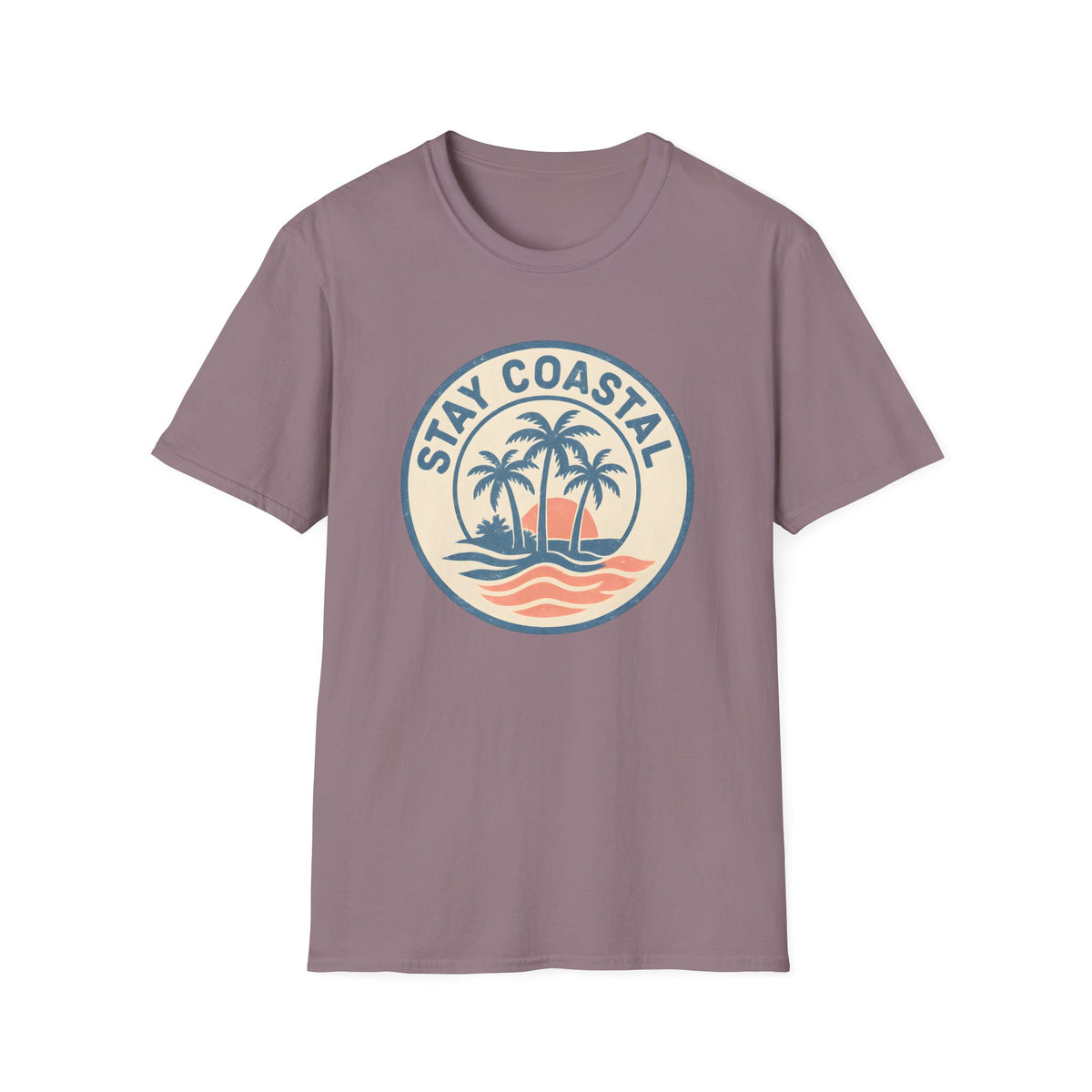 Stay Coastal T-Shirt — Vintage Palm Beach Sunset Tee
