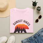 Sunset Hikes T-Shirt — Bear Silhouette Mountain Sunset Tee