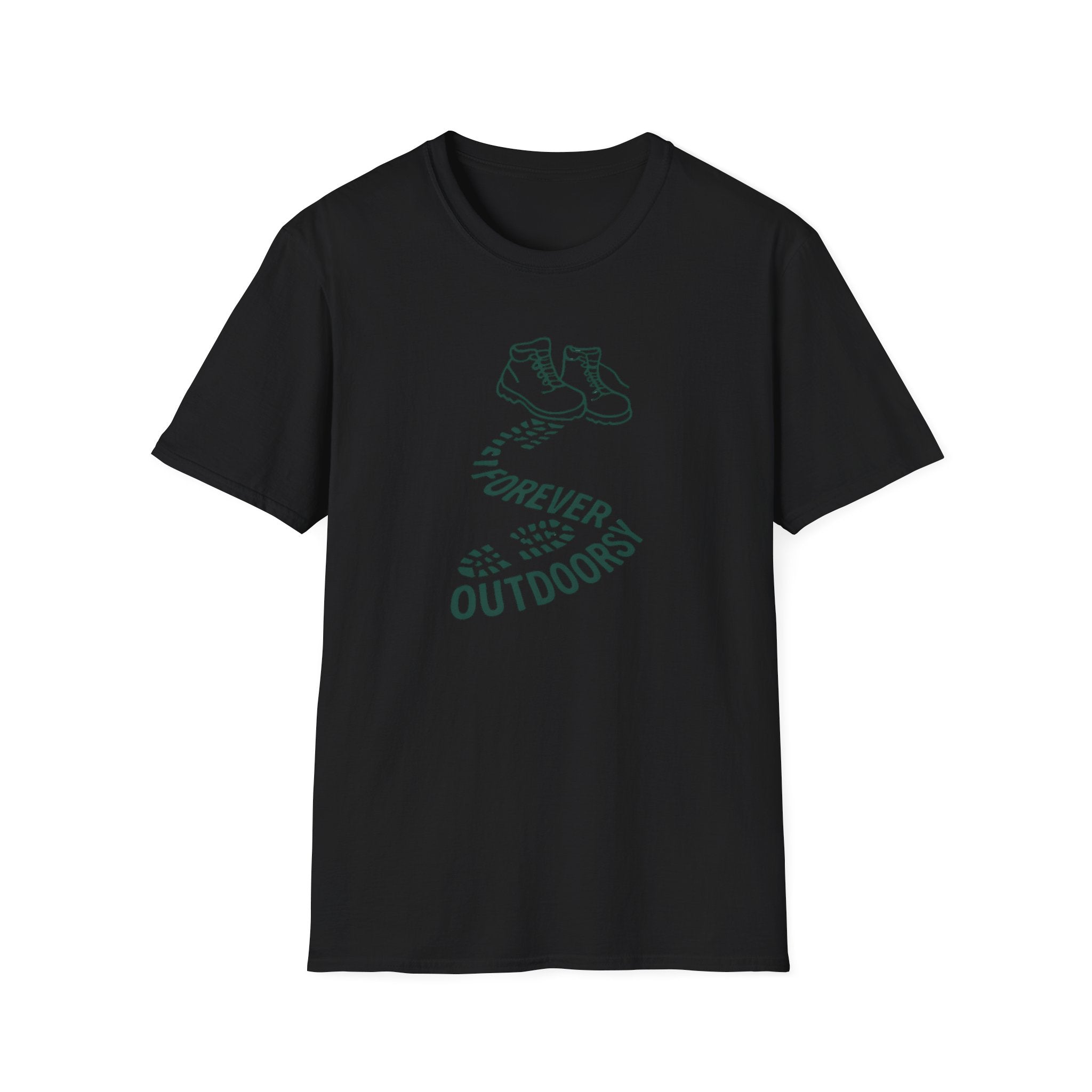 Forever Outdoors T-Shirt — Hiking Boots Graphic Tee