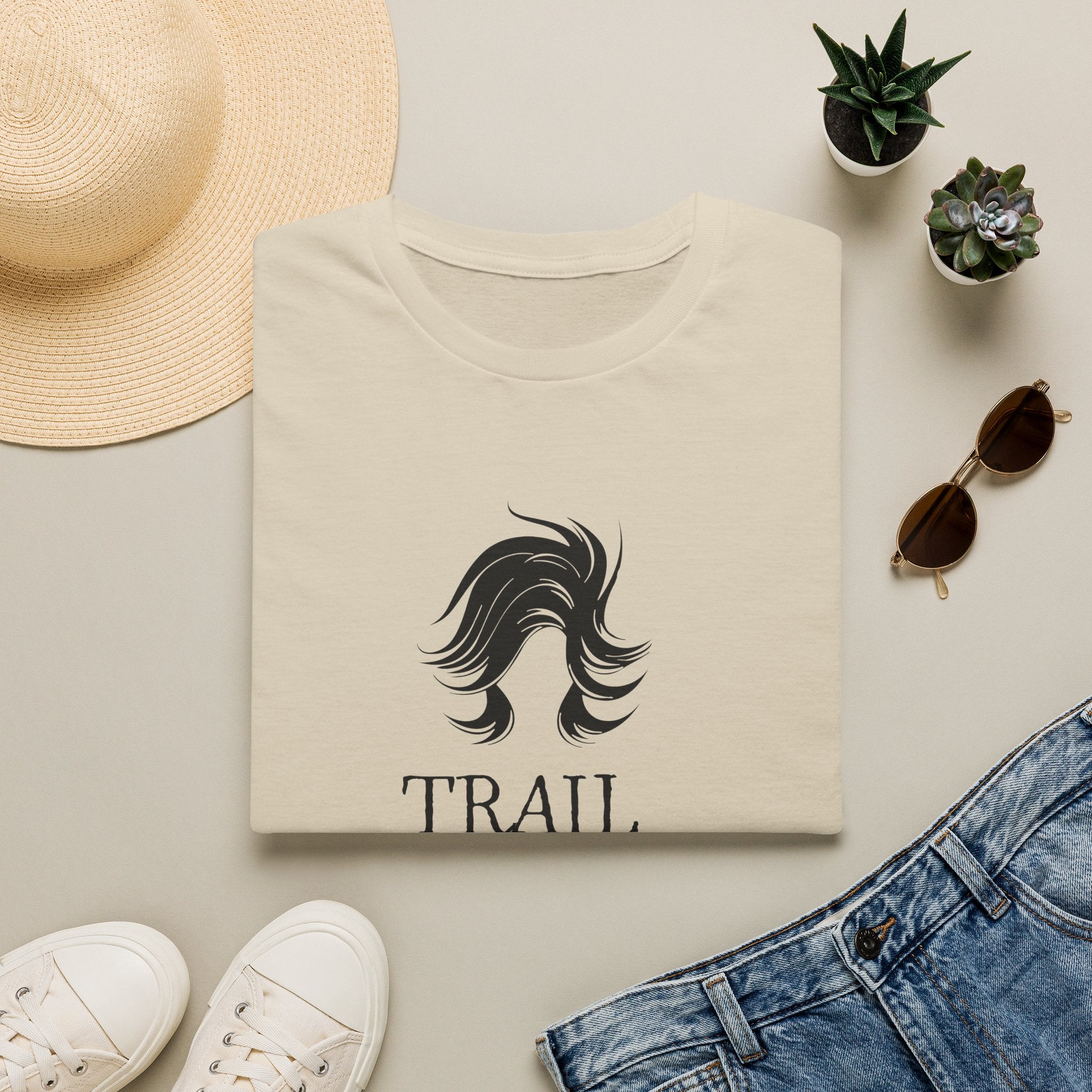 Trail Hair Don't Care T-Shirt — Casual Outdoor Hiking Tee