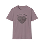 Nature Lover T-Shirt — Botanical Heart Graphic Tee