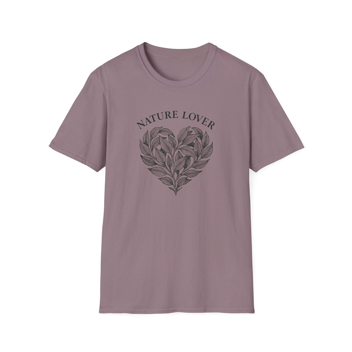 Nature Lover T-Shirt — Botanical Heart Graphic Tee