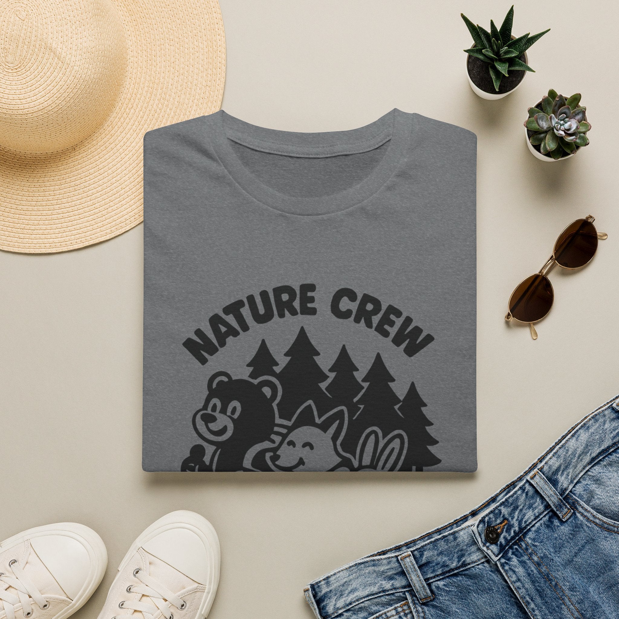 Nature Crew T‑Shirt — Cute Forest Animals Camping Tee