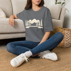 Mountain Pines T-Shirt — Minimal Scenic Forest Graphic