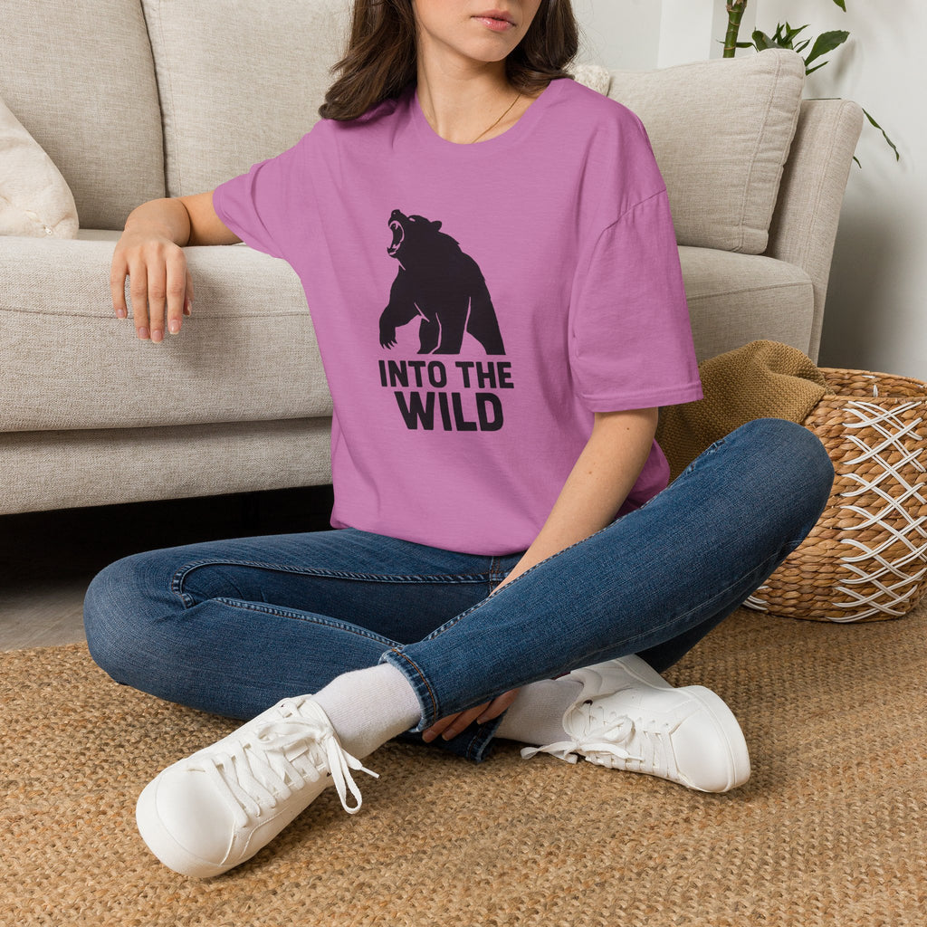 Into The Wild Bear T-Shirt — Outdoor Adventure Graphic Tee