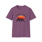 Sunset Hikes T-Shirt — Bear Silhouette Mountain Sunset Tee