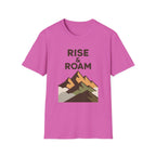 Rise & Roam Mountain T-Shirt — Adventure Graphic Tee for Hikers & Travelers
