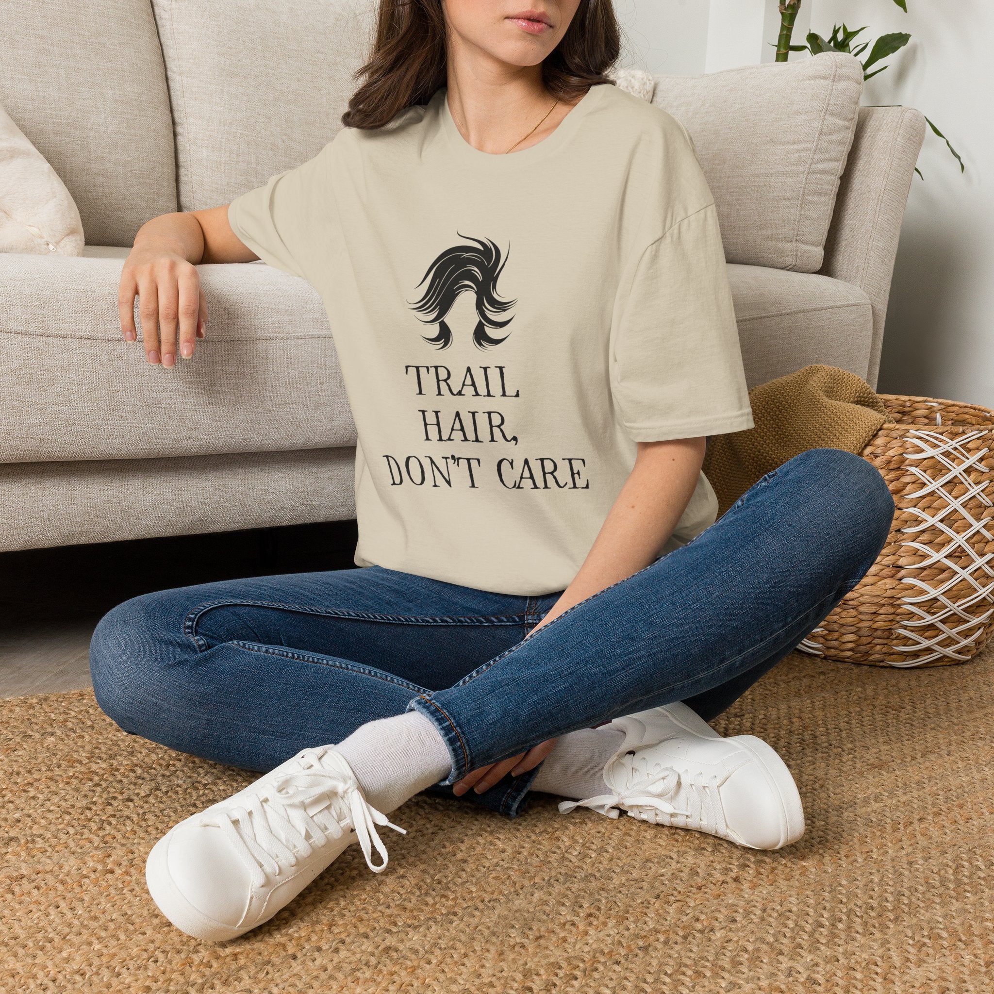Trail Hair Don't Care T-Shirt — Casual Outdoor Hiking Tee