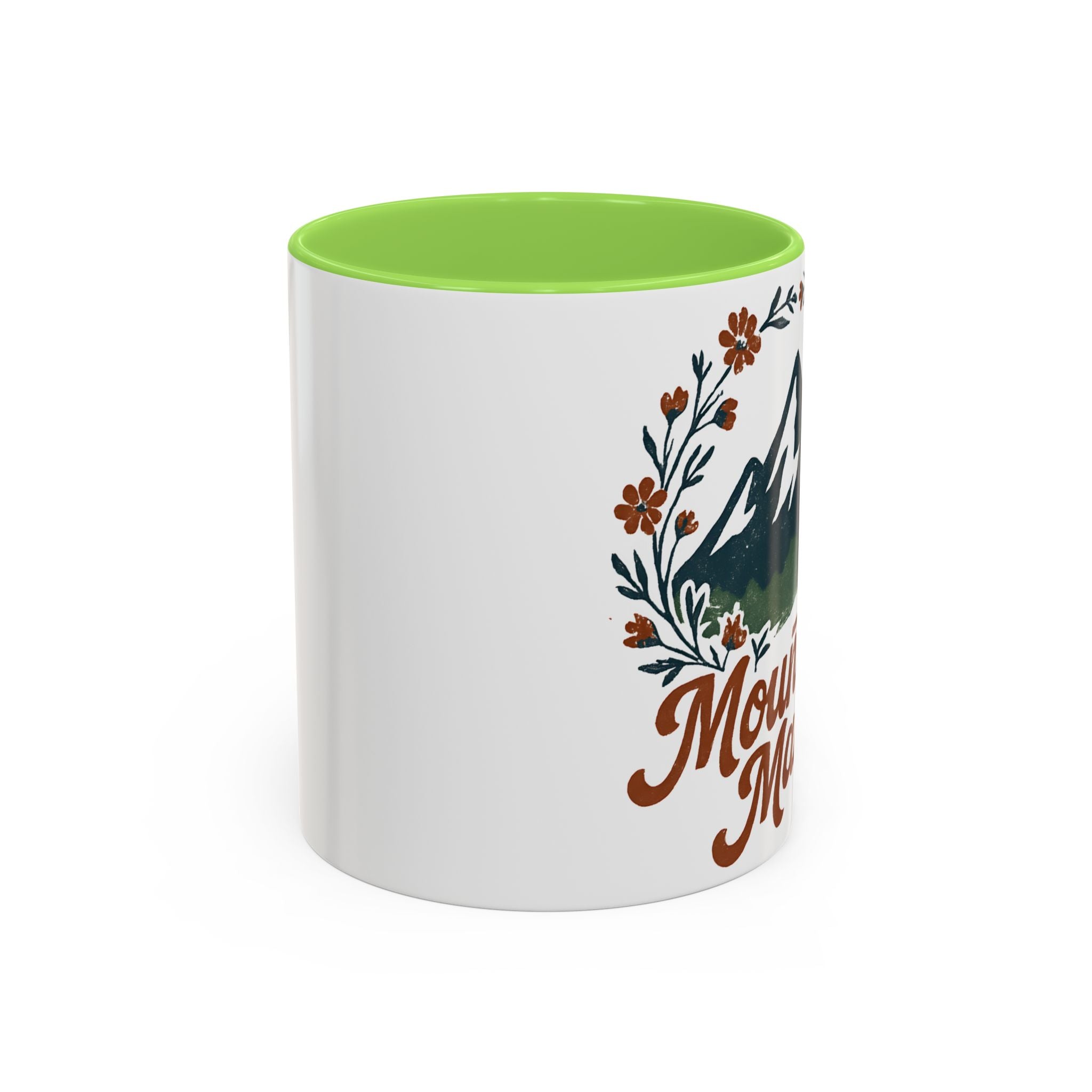 Mountain Mama Coffee Mug — 11oz & 15oz Floral Mountain Ceramic Mug