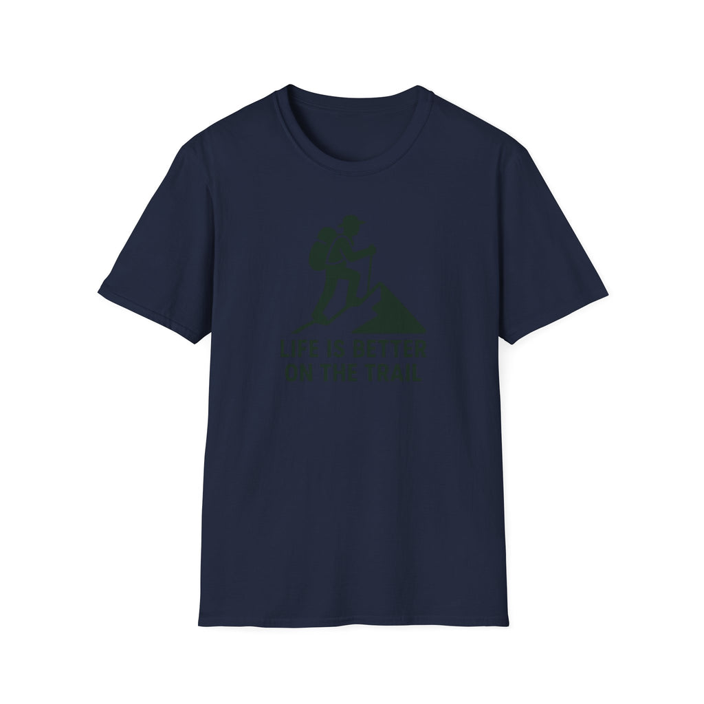Hiking T-Shirt – “Life Is Better on the Trail” Outdoor Adventure Tee