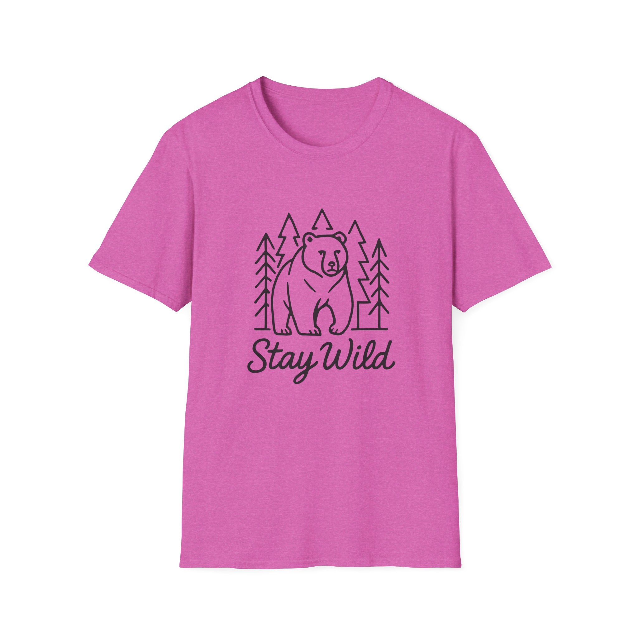 Bear Forest 'Stay Wild' T-Shirt — Adventure Outdoor Nature Tee