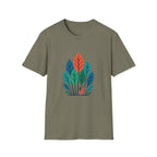 T-Shirt — Minimalist Colorful Leaf Forest Graphic