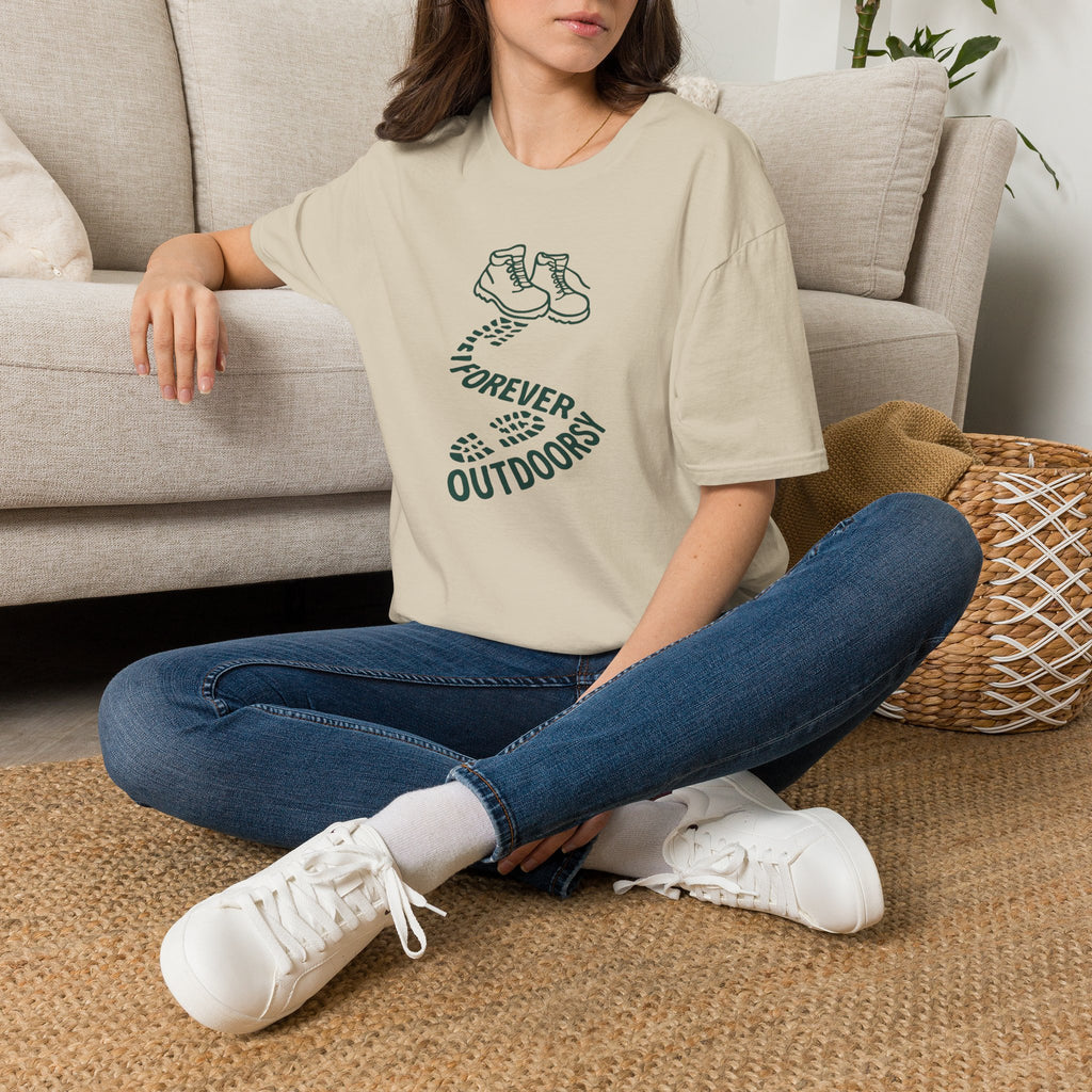 Forever Outdoors T-Shirt — Hiking Boots Graphic Tee