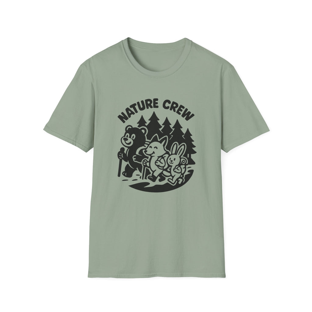 Nature Crew T‑Shirt — Cute Forest Animals Camping Tee