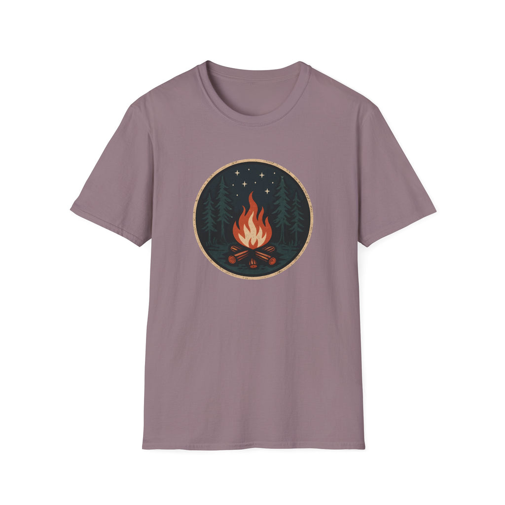 Campfire Night T-Shirt — Cozy Wilderness Bonfire Graphic Tee
