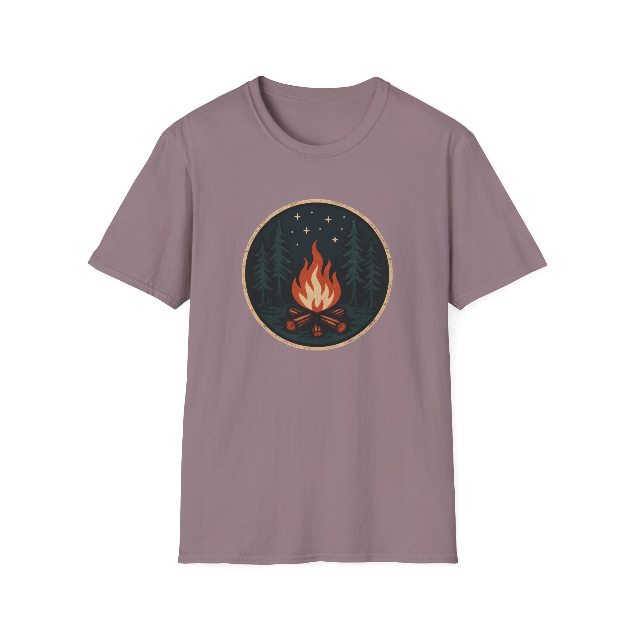 Campfire Night T-Shirt — Cozy Wilderness Bonfire Graphic Tee