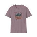 Mountain Mama T-Shirt — Floral Mountain Graphic Tee for Outdoor Moms