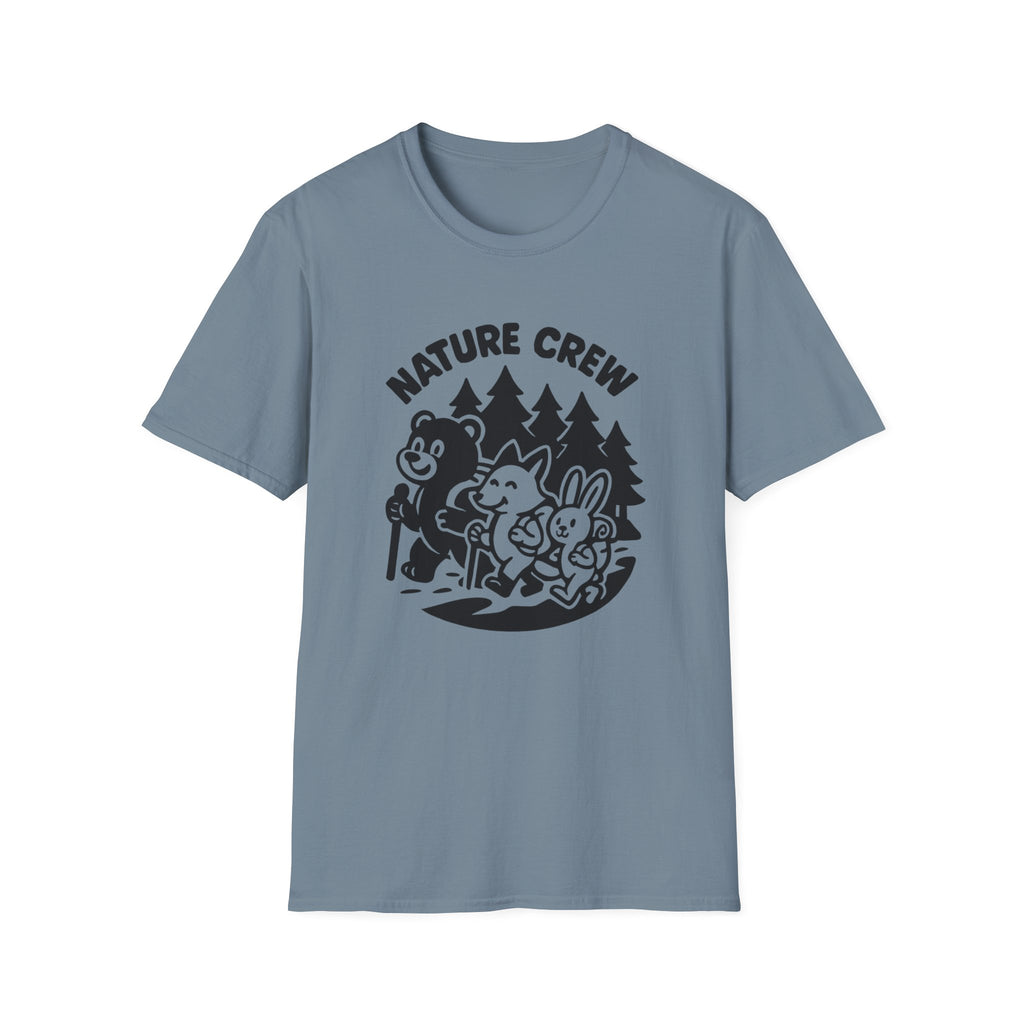 Nature Crew T‑Shirt — Cute Forest Animals Camping Tee