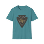 Hiking Life Graphic T-Shirt — Sunday Adventure Mountain Badge Tee