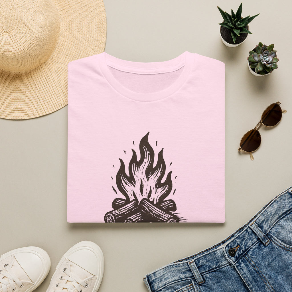 Campfire Graphic T-Shirt — "Home Is Where the Campfire Is" Outdoor Tee