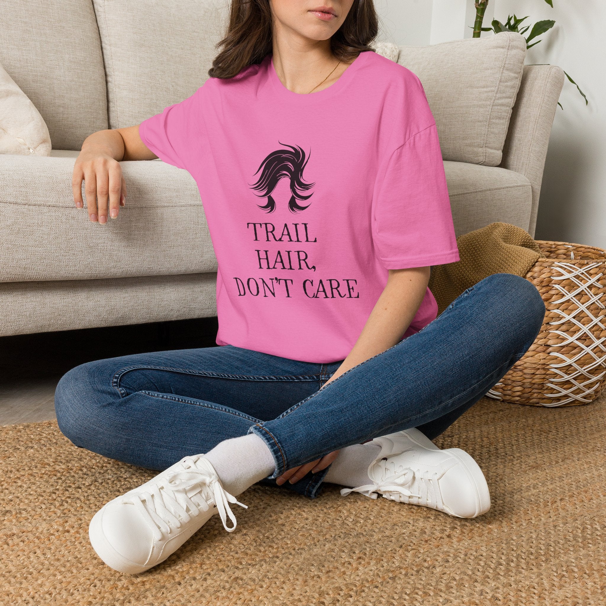 Trail Hair Don't Care T-Shirt — Casual Outdoor Hiking Tee