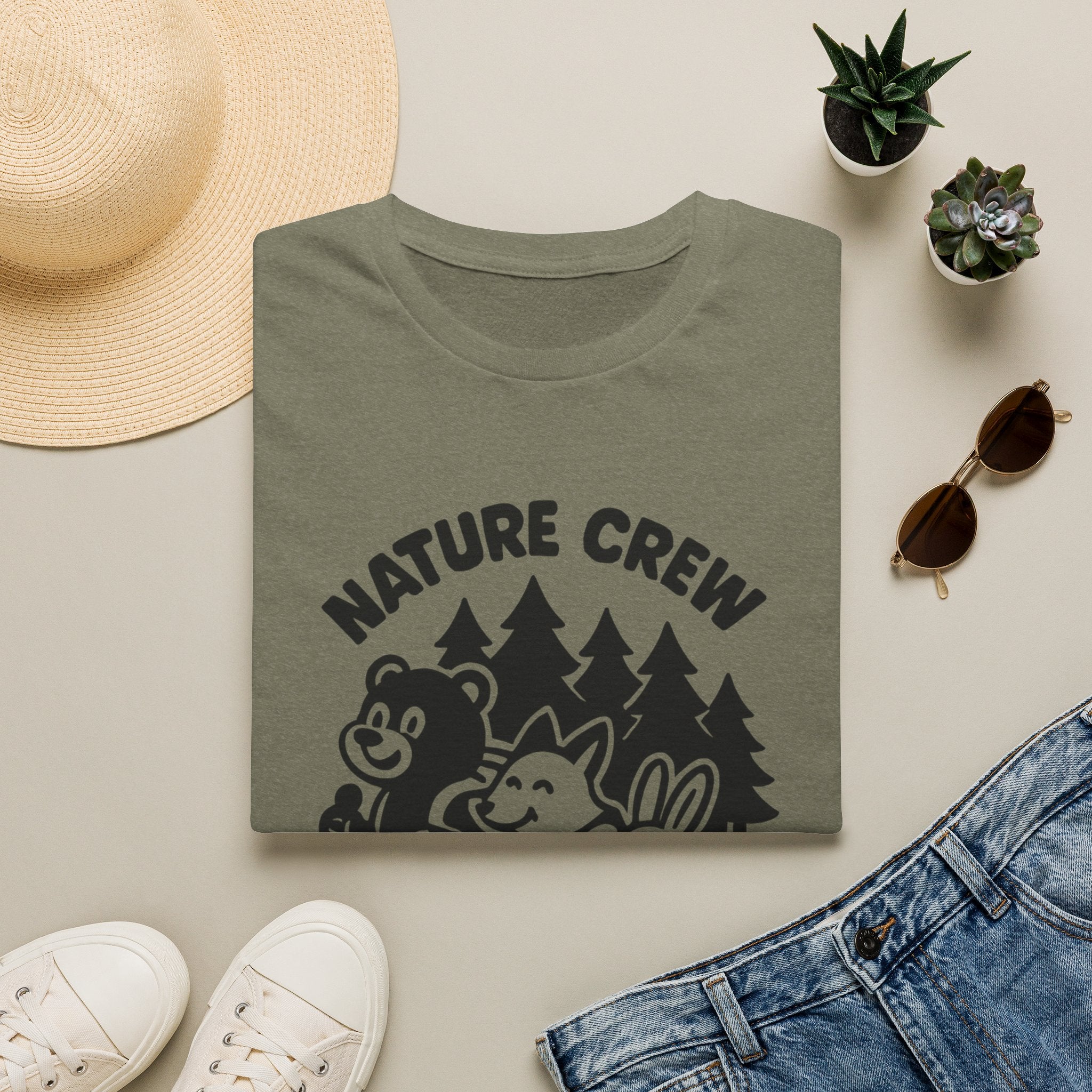Nature Crew T‑Shirt — Cute Forest Animals Camping Tee