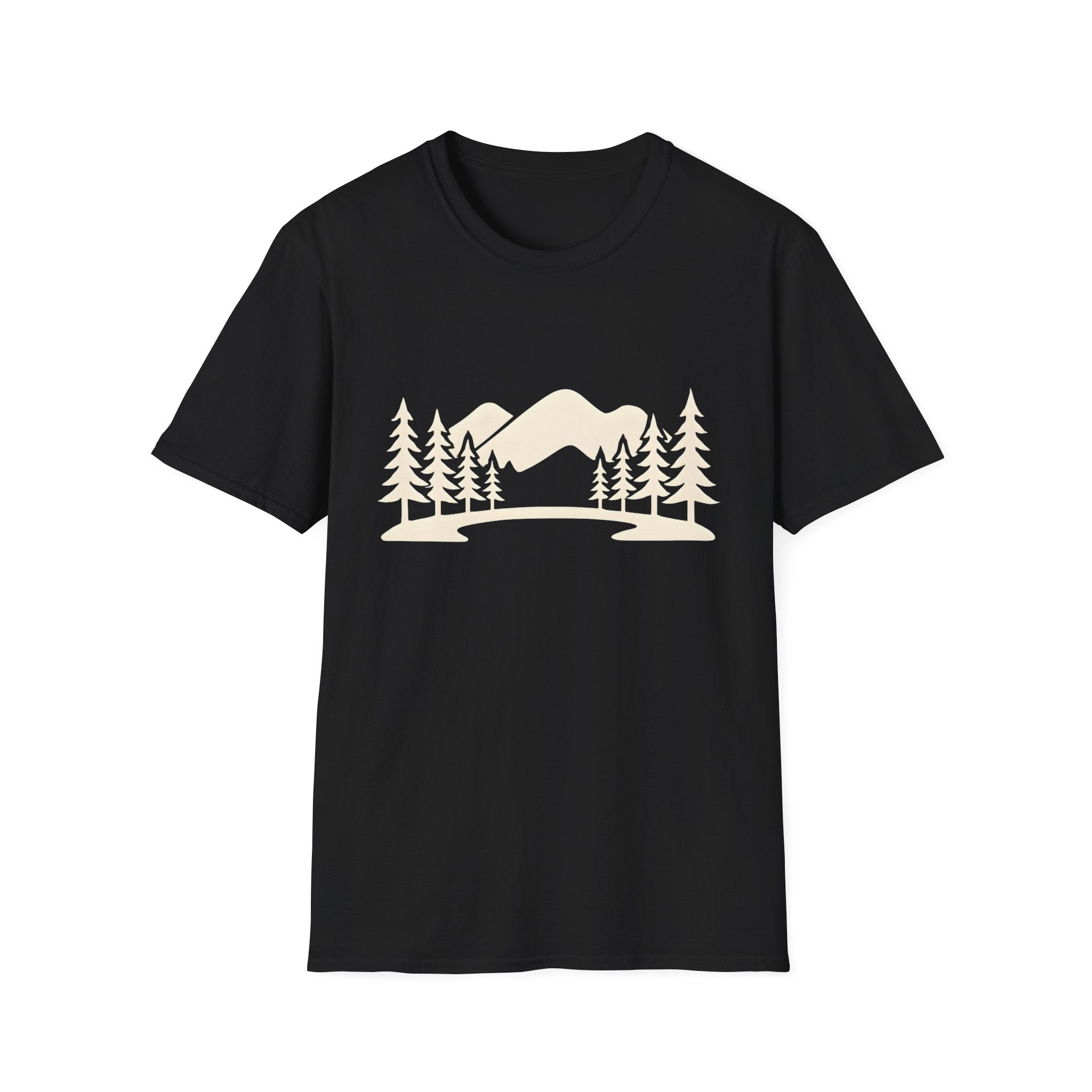 Mountain Pines T-Shirt — Minimal Scenic Forest Graphic