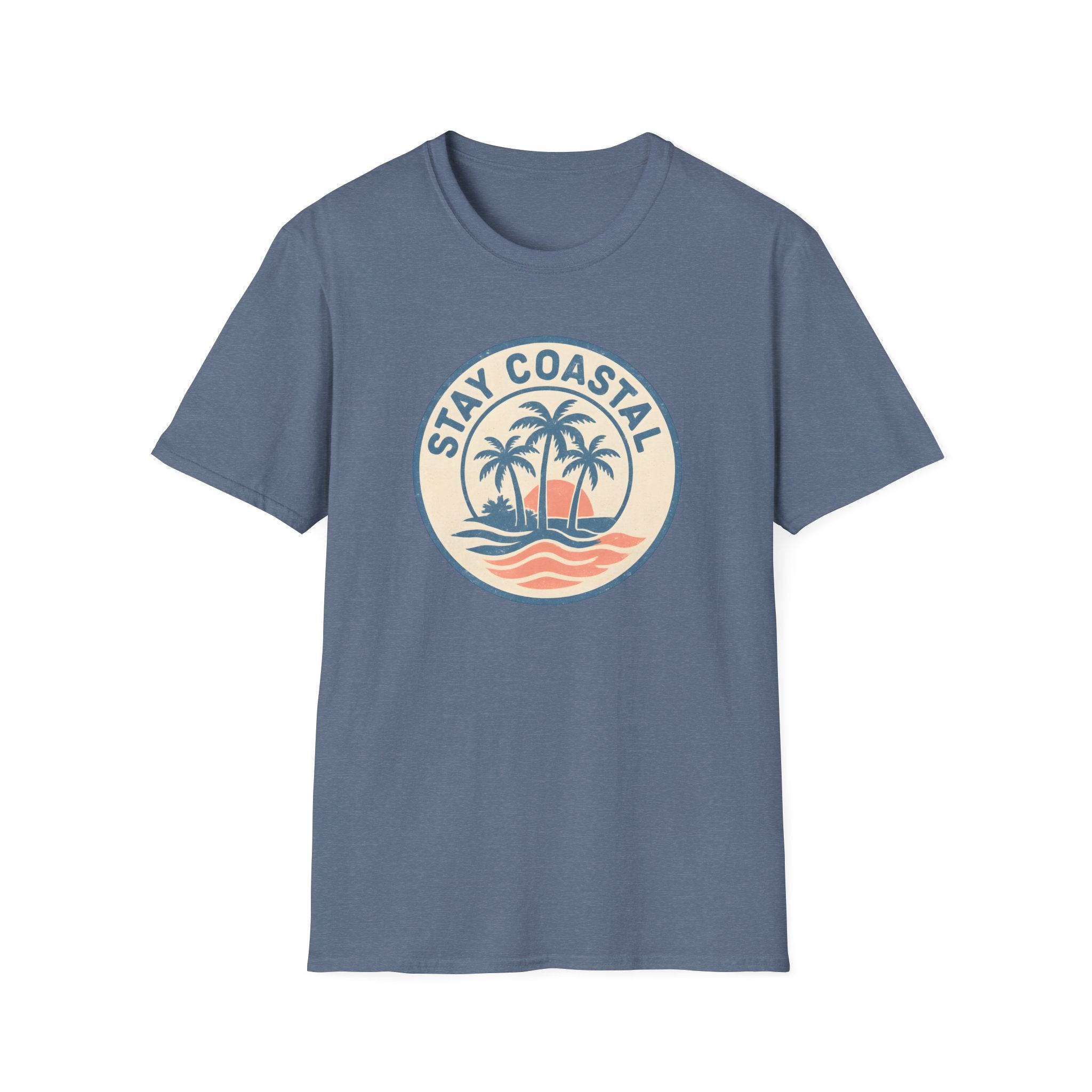Stay Coastal T-Shirt — Vintage Palm Beach Sunset Tee
