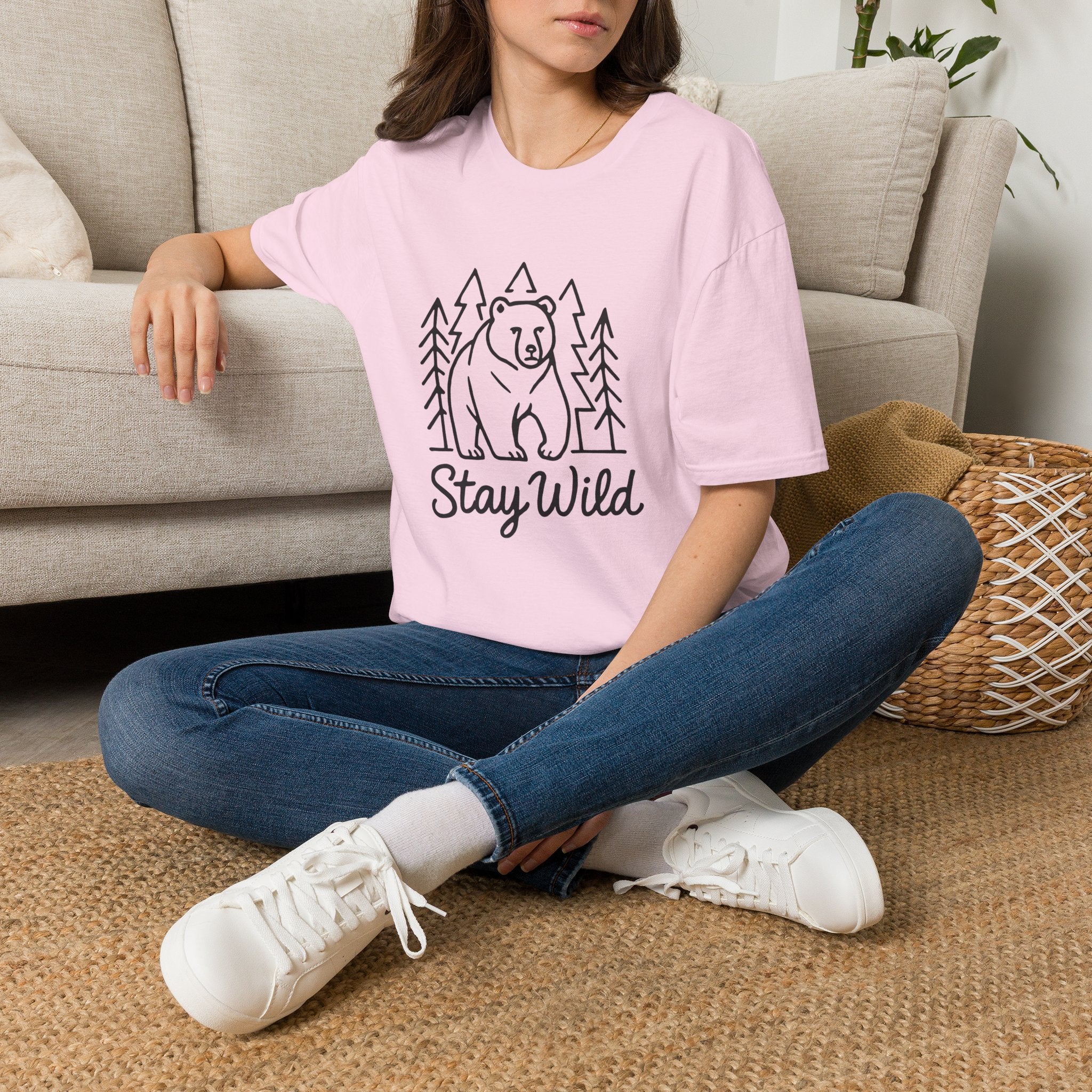 Bear Forest 'Stay Wild' T-Shirt — Adventure Outdoor Nature Tee