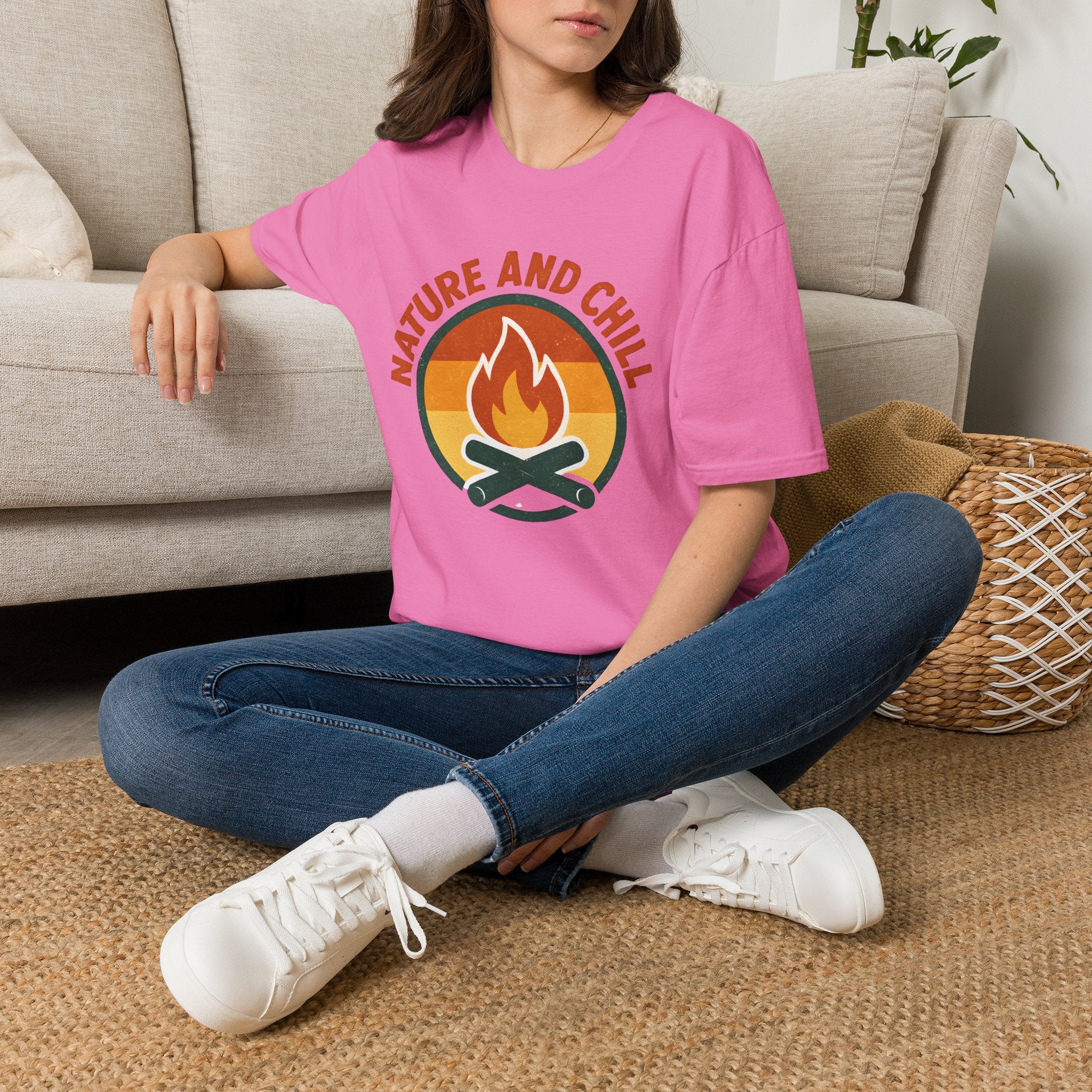 Nature and Chill Campfire T-Shirt