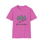 Into the Wild T-Shirt — Pine Trees & Paw Prints Outdoors Tee