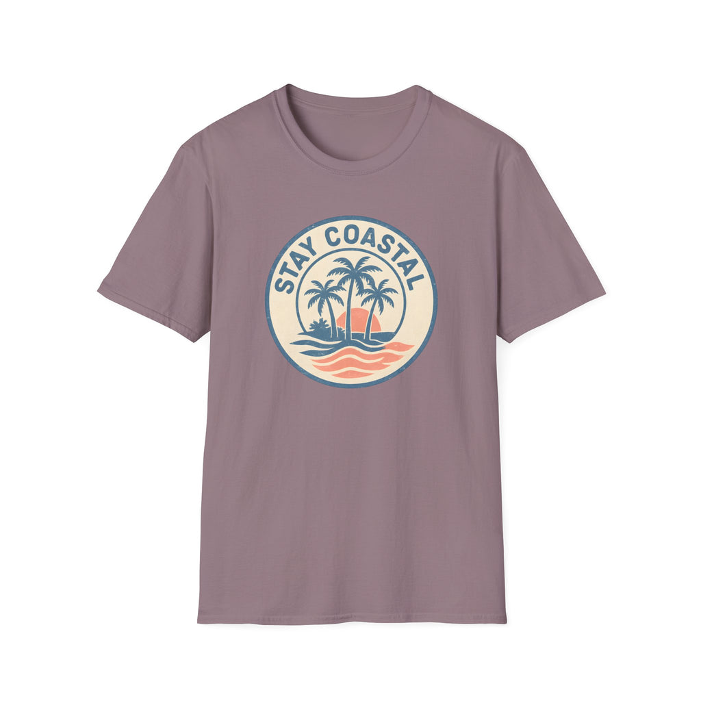 Stay Coastal T-Shirt — Vintage Palm Beach Sunset Tee