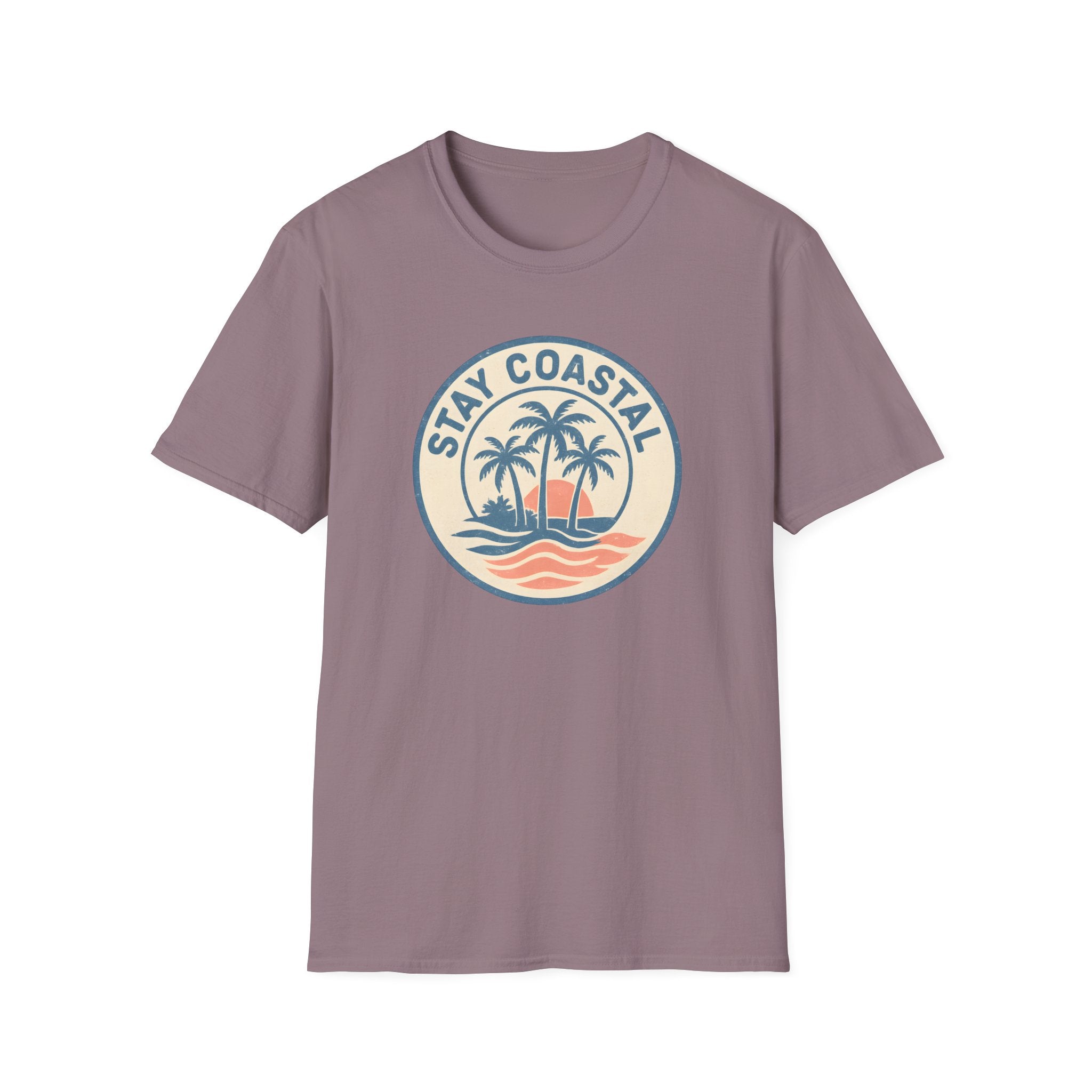 Stay Coastal T-Shirt — Vintage Palm Beach Sunset Tee
