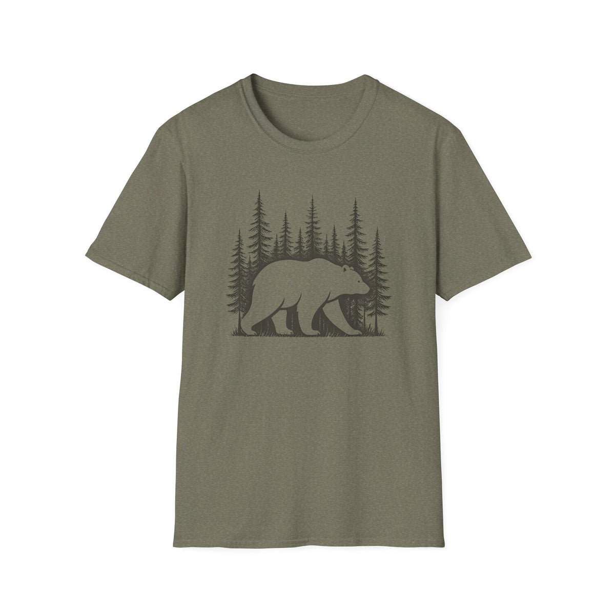 Bear Forest T-Shirt — Woodland Bear Graphic Tee