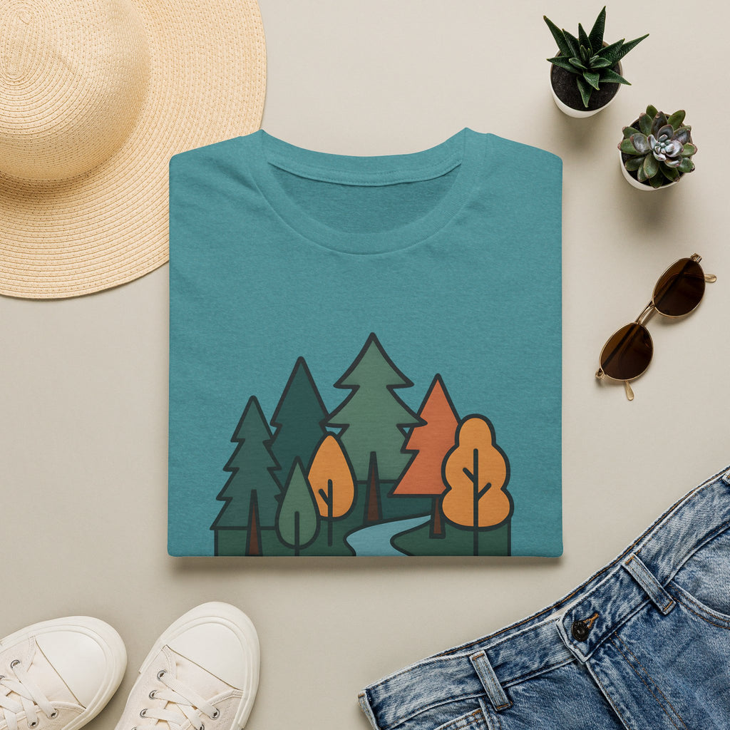 Nature Is My Therapy T-Shirt — Scenic Forest River Graphic Tee