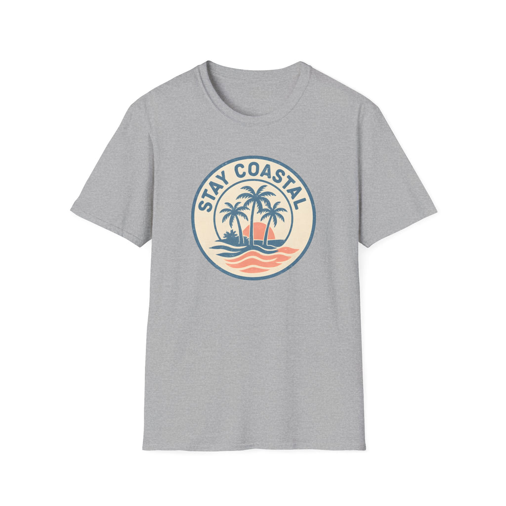 Stay Coastal T-Shirt — Vintage Palm Beach Sunset Tee