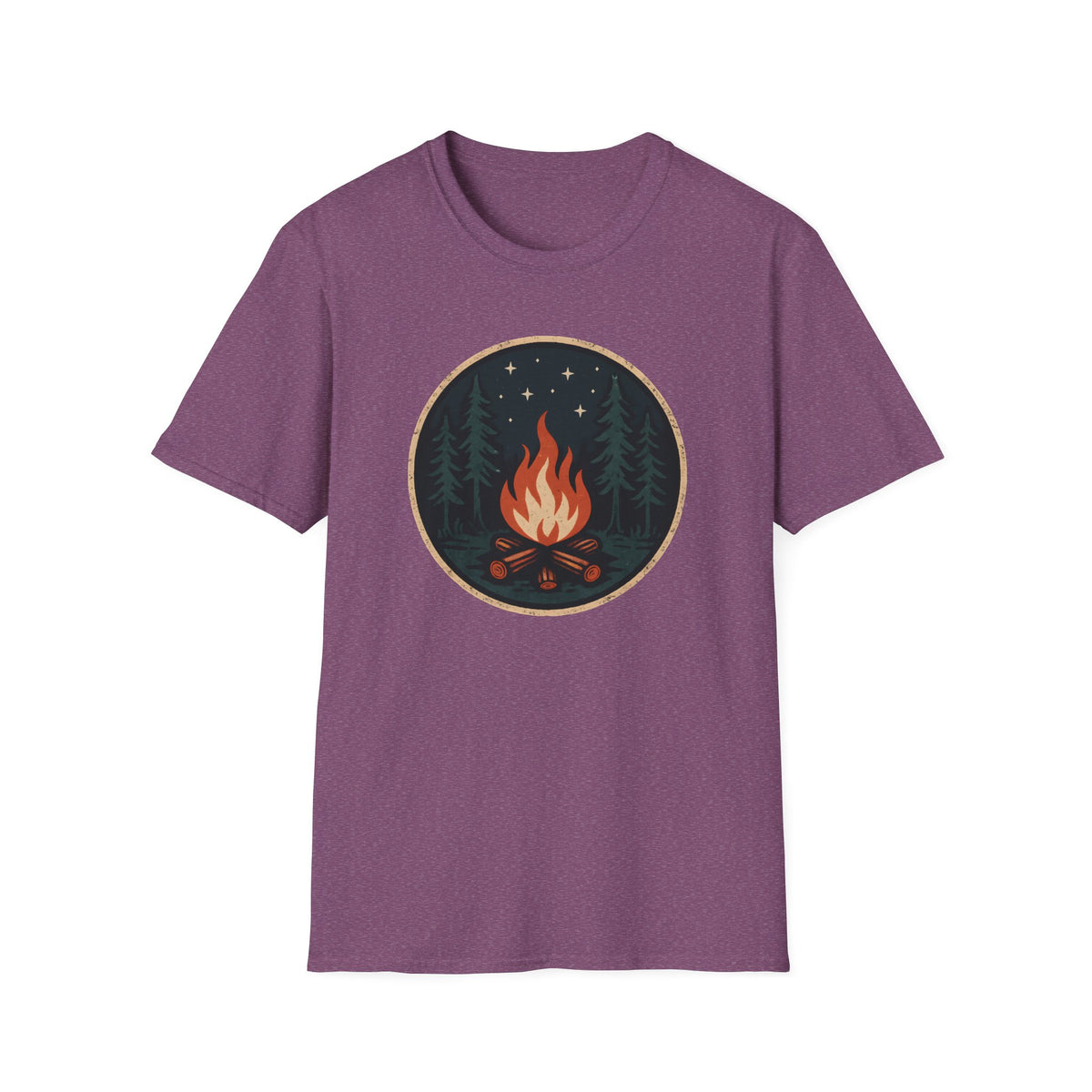 Campfire Night T-Shirt — Cozy Wilderness Bonfire Graphic Tee